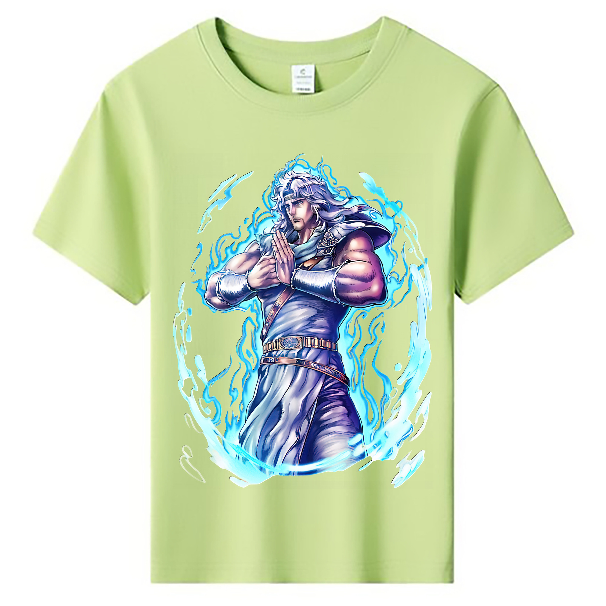 （画像用） 北斗の拳 Fist of the North Star 綿100％キッズTシャツ（フロントプリント）